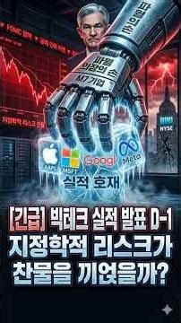 [Monologue by a Full-time Professional][Urgent] Big Tech Earnings Announcements D-1: Will Geopoli...