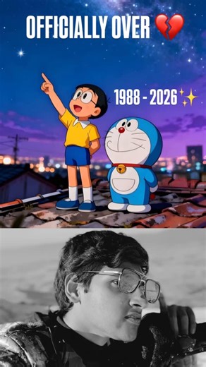 𝐅𝐀𝐃𝐈𝐋 𝐀𝐙𝐄𝐄𝐌 on Instagram: "Doraemon End of an Era 💔 Since 1989, Doraemon wasn’t just a cartoon, it was childhood, comfort, and countless memories. From Nobita’s mischief to magical gadgets, generations grew up with this blue robot. As its nostalgic TV run concludes in early 2026, fans across the world are saying goodbye to a chapter that shaped their childhoods. Legends never fade, they just move to new screens 🌟 #FadilAzeem #DoCreation #Doraemon #EndOfAnEra #GoodbyeDoraemon Childhoo