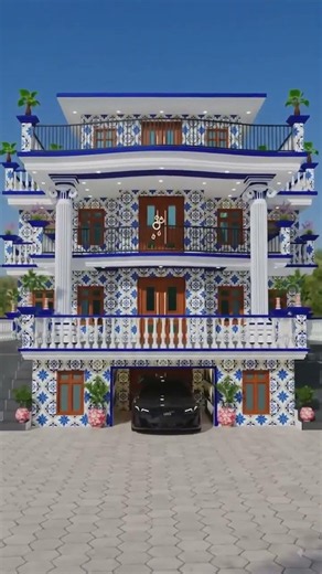 🏘️ Elegant 3D House Design #elevation #housedesign #frontelevation #house #home #hindisong #house
