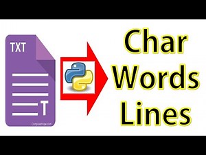 Count character words and lines in text file