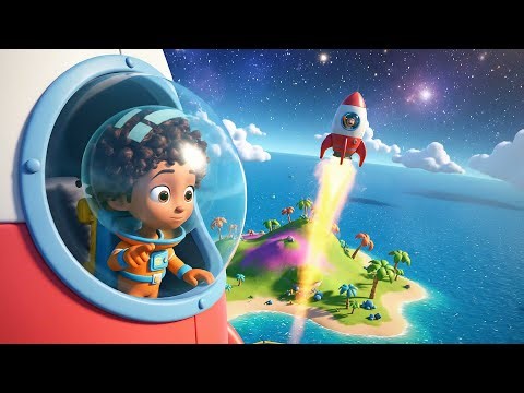 O Pequeno Herói do Fortnite Viajou Pela Ilha | Rimas e Canções Infantis