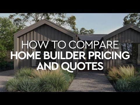 🏠 How to Compare Home Builder Pricing and Quotes