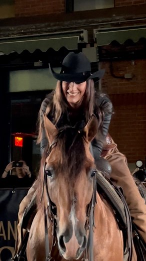 543K views · 2.9K reactions | Bella Hadid and her boyfriend, professional cowboy Adan Banuelos, brought Texas to the streets of New York last night with an evening hosted by Teton Ridge including special cutting horse demonstrations and a screening of his short film “Horse Sense.” Read the story here: https://www.wmagazine.com/culture/bella-hadid-boyfriend-adan-banuelos-interview-cutting-horse-show-new-york | W Magazine | Facebook