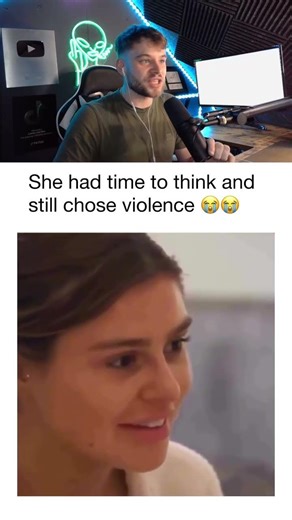 She had time to think and still chose violence 😭