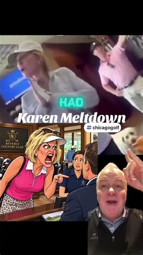 Golfer’s Wild Caddie Meltdown Goes Viral After Clubhouse Argument at Beverly Country Club #karen