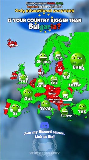 Is your country bigger than🇧🇬and empire?sub!#geography#europe#map#mapping#fyp#mapper#fypviralシ