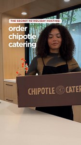 6.7K views · 156 reactions | you host, we handle the flavor. chipotle catering = holiday win. | Chipotle Mexican Grill | Facebook