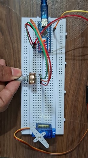 Control Servo Speed Using Potentiometer | Arduino Nano