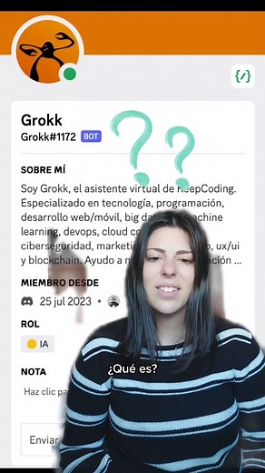 Te presentamos a Grokk, nuestro nuevo asistente virtual generado por IA. Grokk ha sido creado para facilitar la vida a nuestros alumnos. Si le quieres conocer, entra en Keepcoding.io #IA #Tecnología #tech #programming #asistente #asistentevirtual #technology #programacion | KeepCoding