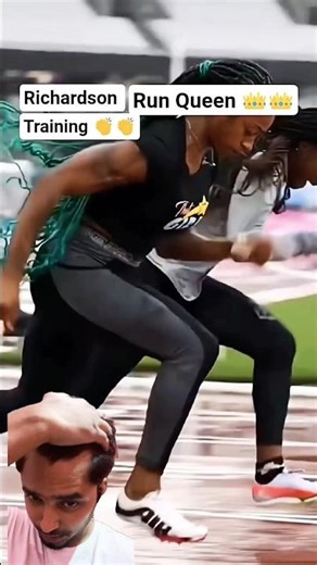 Sha carri Richardson 😍🥰 training 💪🏻