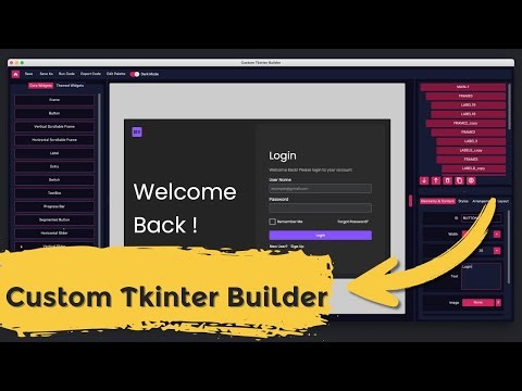 CustomTkinter Builder: A quick Preview!