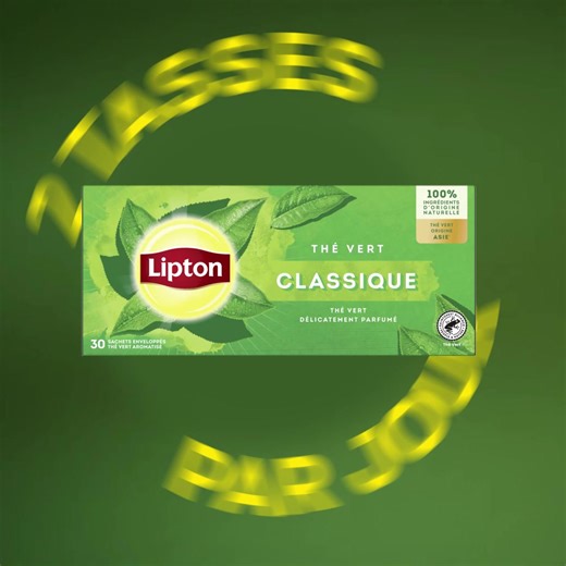 Savourez vos 2 tasses quotidiennes de thé vert Lipton ! Il contient des flavonoïdes, bioactifs naturels présents dans le thé. | Lipton