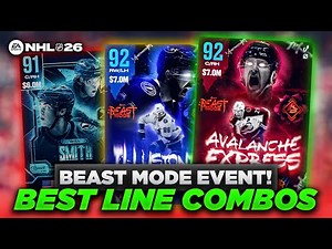HOW TO BUILD THE BEST LINE COMBOS IN NHL 26 HUT! (BEAST MODE EVENT)