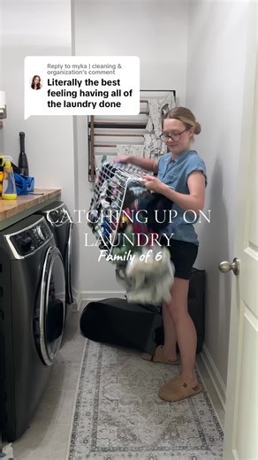 Family of 6 Catching Up on Laundry | Cleaning & Organization