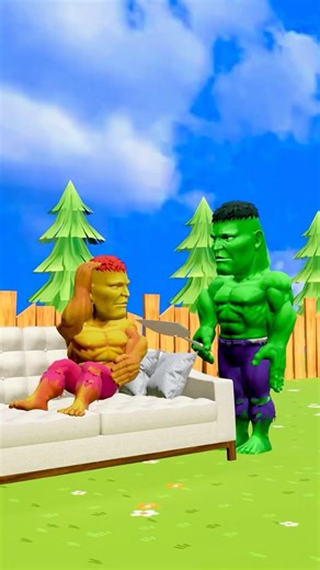 Hulk Scaryteacher 3D funny Moments🤣 #spicyfun #scaryteacher3d #hulk #cartoon #shorts