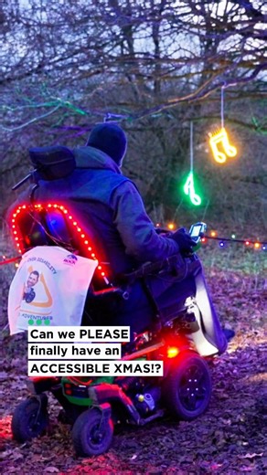 An accessible Xmas, its all I want for myself and others this Xmas, please make it happen 🙏 🎅 Film clips by @benkellyvisuals and im in the 4Front2 by @quantumrehabuk #WinterLight #Xmas #Accessibility #WheelchairLife #AccessOutdoors | Disabled Adventurer