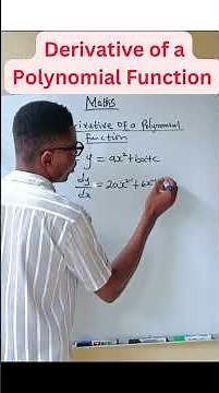 Derivative of a Polynomial Function #polynomials #derivatives #maths