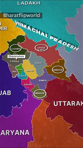Himachal Pradesh Geography Explained | indian geography #geographythroughmaps