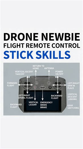 PrecisionFlyTech on Instagram: "Level up your drone skills with these stick control tips 🚁 Save this video right now you will need it later Master the controls and fly like a pro in no time Perfect for beginners ready to dominate the skies ✨ #DroneTips #PilotSkills #TechTok #NewbieFriendly"