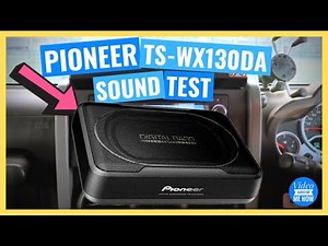 Pioneer TS-WX130DA Compact Slim Active Subwoofer - SOUND TEST (3/3 Install Series)