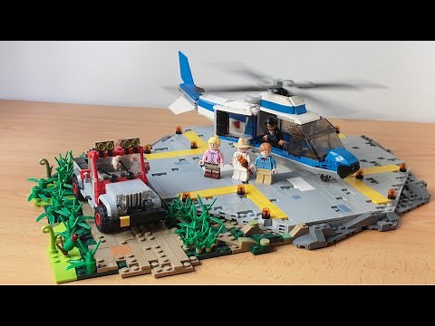 Lego Jurassic Park InGEN helicopter MOC