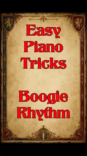 Easy Piano Boogie Rock rhythm to sound better FAST #piano #musician #pianotutorial