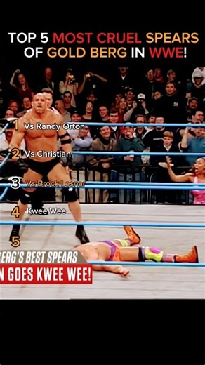 😎Most Cruel Spears of Goldberg😱 #shorts #wwe #ytshorts