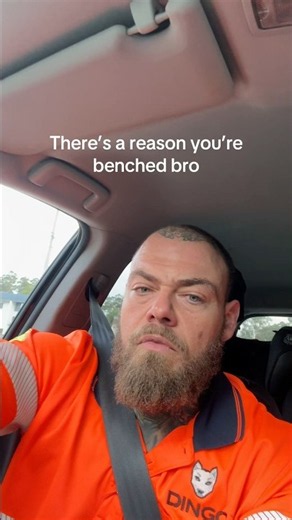 There’s a reason you are benched brother