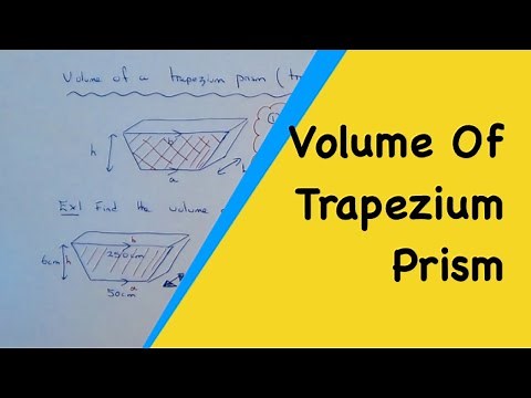 How To Work Out The Volume Of A Water Trough (Trapezium Prism)