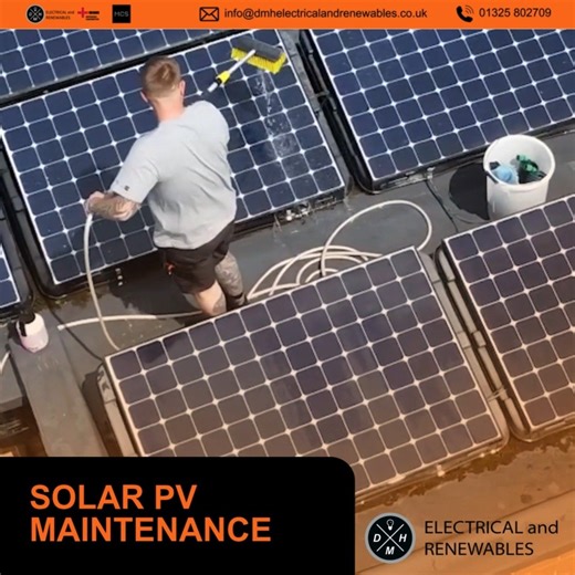Do you have a Solar Panel that is 1 year or older? DMH can offer you Solar PV Maintenance to ensure that your system won't leave you with any nasty surprises! https://pulse.ly/eo40nbnl9n #solarpanel #solarenergy #solarpower #durham #yorkshire #greenenergy #renewableenergy #evcharger #batterystorage #solar #heatpumps | DMH Electrical and Renewables LTD