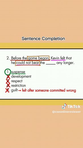 Techniques for Sentence Completion in Civil Service Exams