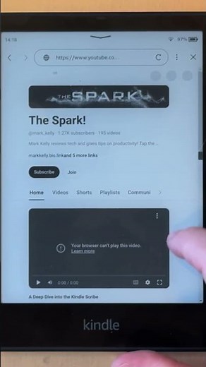 Did You Know that Your Kindle has a BROWSER?