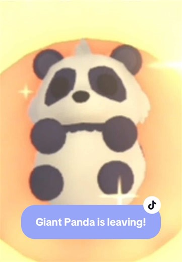 Try to get your hands on a Giant Panda before they leave! Hopefully I can 💔🥲 #adoptmeroblox #adoptmepets #adoptme #adoptmeupdate #roblox