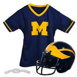 College Football Helmet And Jersey 3 Piece Set