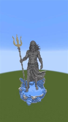 Minecraft 3D statue