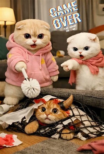 That demon looks familiar! 😈👀🐱