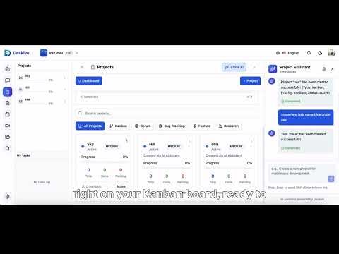 Manage Projects with AI — Just Type & Done! | Deskive AI Project Assistant
