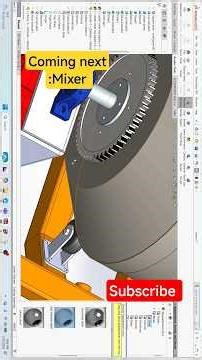Next project :Mixer made in SOLIDWORKS #automobile #@mjocad #agriculturalmachine #cncsoftware