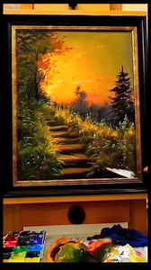 17K views · 12K reactions | Beautiful nature scenery of canvas | Acrylic landscape painting.️ . #landscape #nature #canvas #art #painting #fbreels #acrylic | Jun Das | Facebook