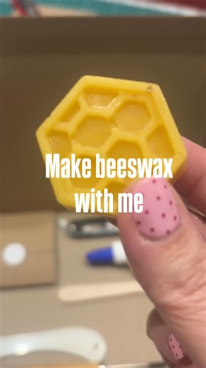 Did you know my beeswax comes from Northumberland? I buy the wax block from a local beekeeper and melt it down into these cute melts and they are put in each bookbinding kit. I’ve had a lot of beeswax orders lately - I guess you’re all ready to start your new hobby. Soya wax melts are coming soon for the vegans. Wax is used to coat linen thread to stop twisting. Beeswax blocks are £2 on my website and now back in stock. Head to my link in bio to get yours. | Yvette Ja Studio