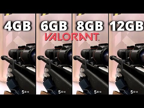 Valorant | 4gb vs 6gb vs 8gb vs 12gb | Ram Test | 2021