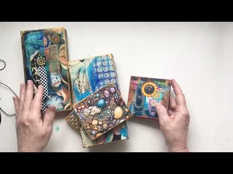 Finished concertina sketchbooks