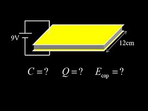Capacitance, charge and energy for a capacitor including a dielectric, capacitance formula example.