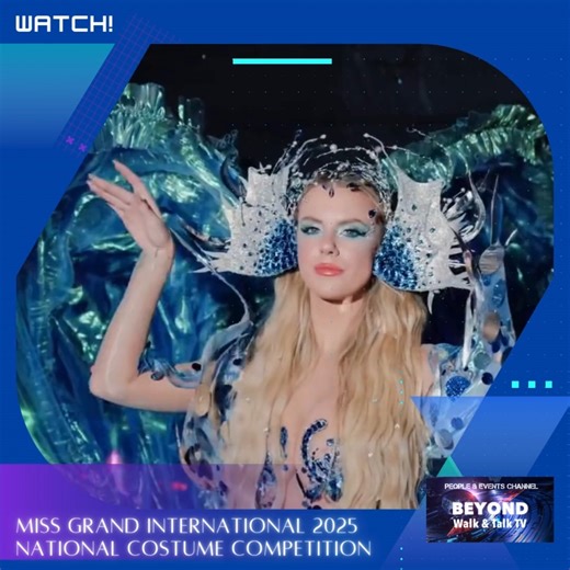 The stage was on fire! 🔥 The MGI2025 National Costume Competition brought colors, culture, and pure creativity to life! Source: MGI TV #MGI2025 #MGI #LINEMAN #BeyondWalkandTalkTV #GrandExperiences #MissGrandInternational #MissGrandInternational2025 #WeAreGRANDthe1andOnly | BEYOND Walk & Talk TV