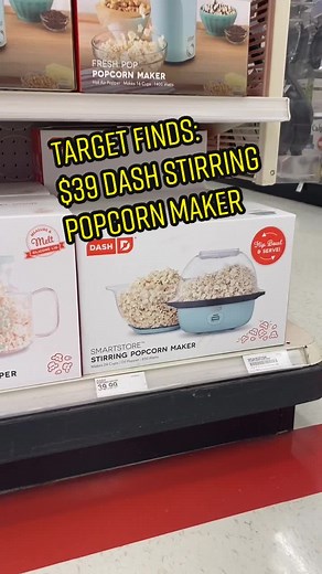 Target Finds: $39 Dash Stirring Popcorn Maker! Makes fresh movie-theater style popcorn. Bowl makes it easy to flip & serve. #targetfinds #targetfind