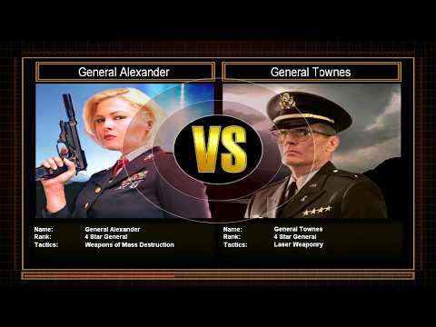 C&C Generals Shockwave Challenge Mode - Alexander vs Townes