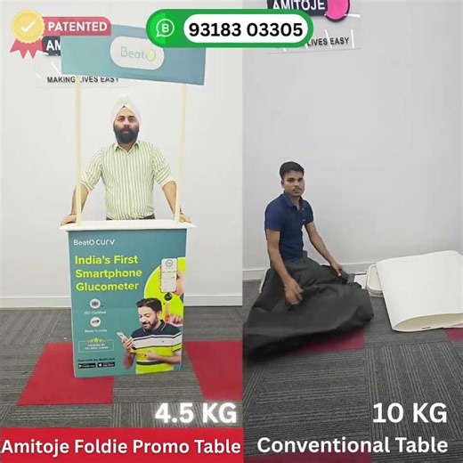 Foldable Promotable® Table vs Conventional Sampling Table (Speed Test!) #promo #promotion #fmcg