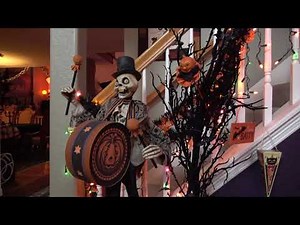 Halloween 2017 Open House (Home) Tour (with spooky music & Dept. 56 -- Lemax Villages)!