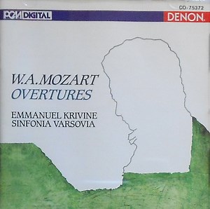 W.A. Mozart, Emmanuel Krivine, Sinfonia Varsovia - W.A. Mozart Overtures