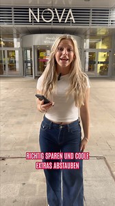 Mit unserer myce-App wird dein Besuch im NOVA gleich spannender: Spare bei deinen Lieblingsshops, schnapp dir exklusive Coupons, mach bei Gewinnspielen mit und verpasse keine coolen Events mehr! 😍 Einfach App runterladen und lossparen! 💸 | NOVA